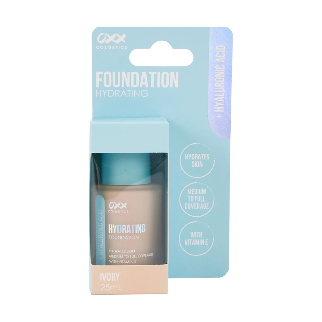 2 OXX Cosmetics Hyaluronic Acid Hydrating Foundation - Ivory, 2 of 8