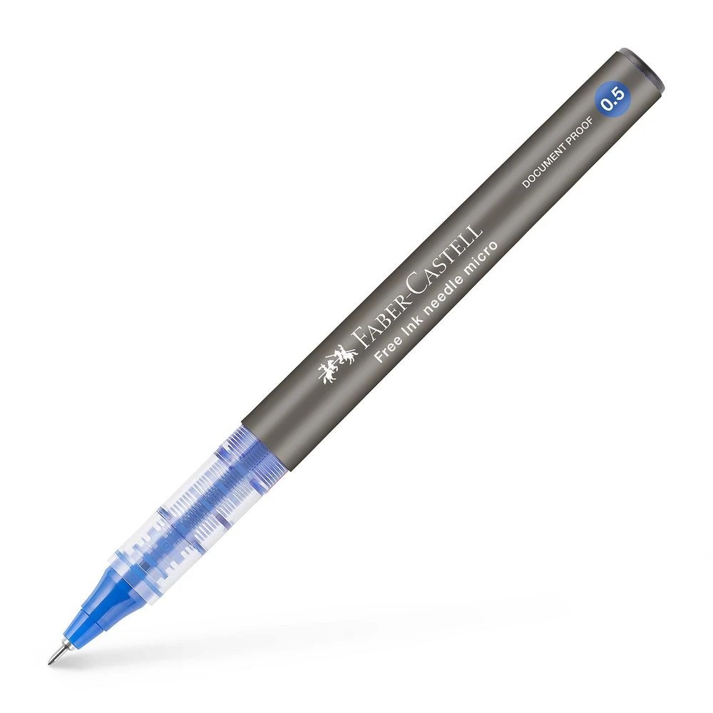 4 Faber-Castell Free Roller Rollerball Pen 0.5mm Blue, 4 of 8