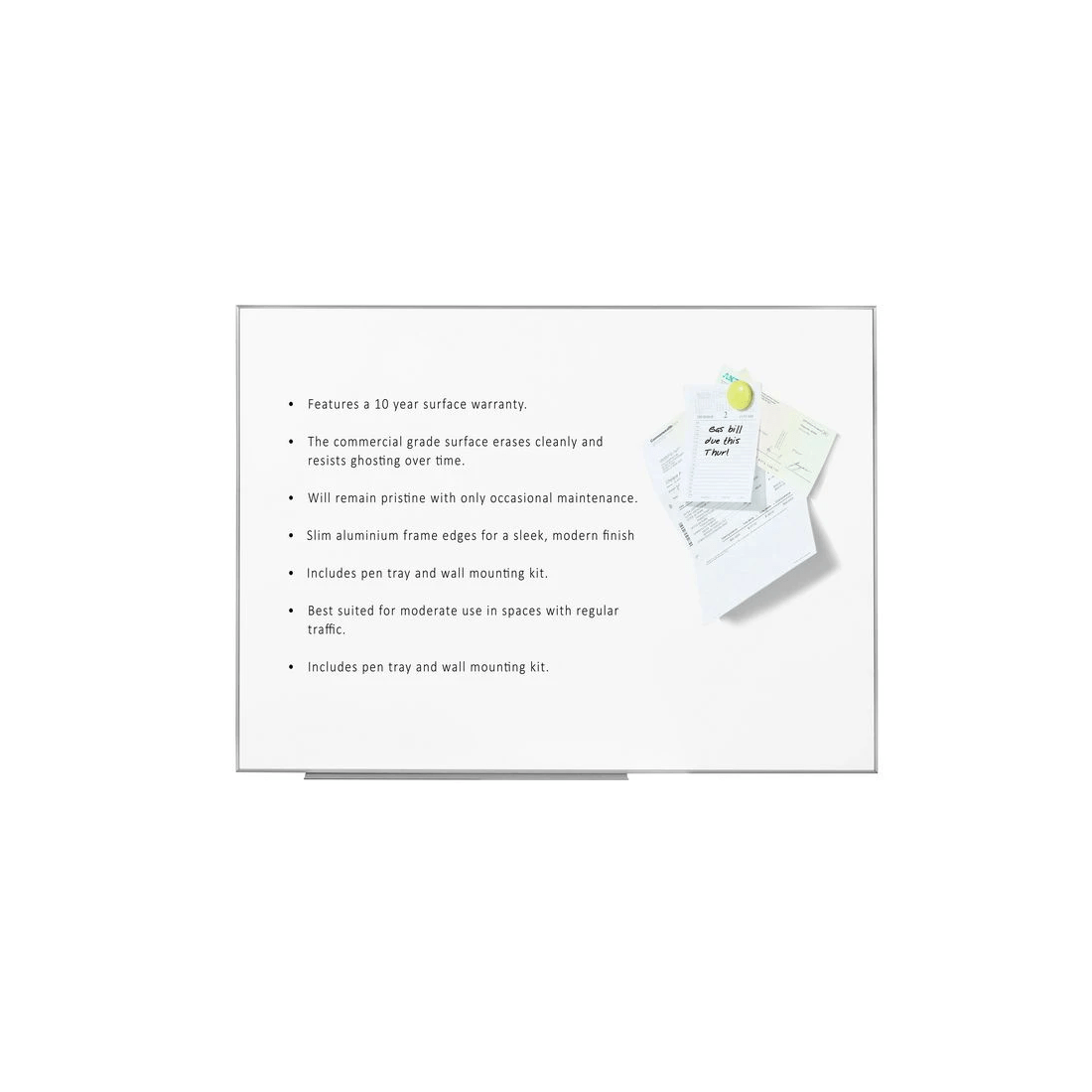 4 Quartet Penrite Slimline Premium Whiteboard 1800 x 1200mm, 4 of 5