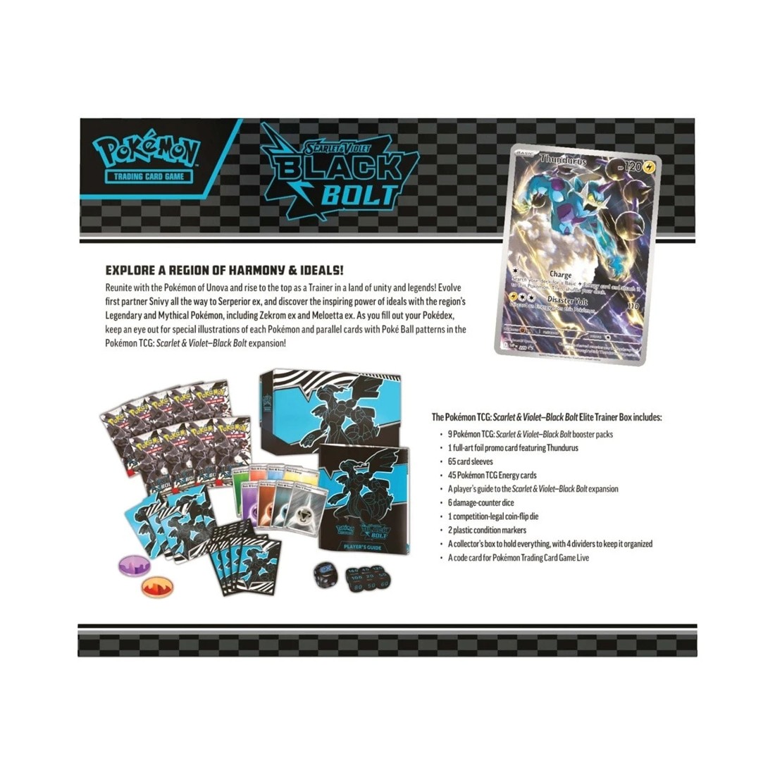 6 Pokemon Trading Card Game: Scarlet and Violet Black Bolt Elite Trainer Box, 6 of 6