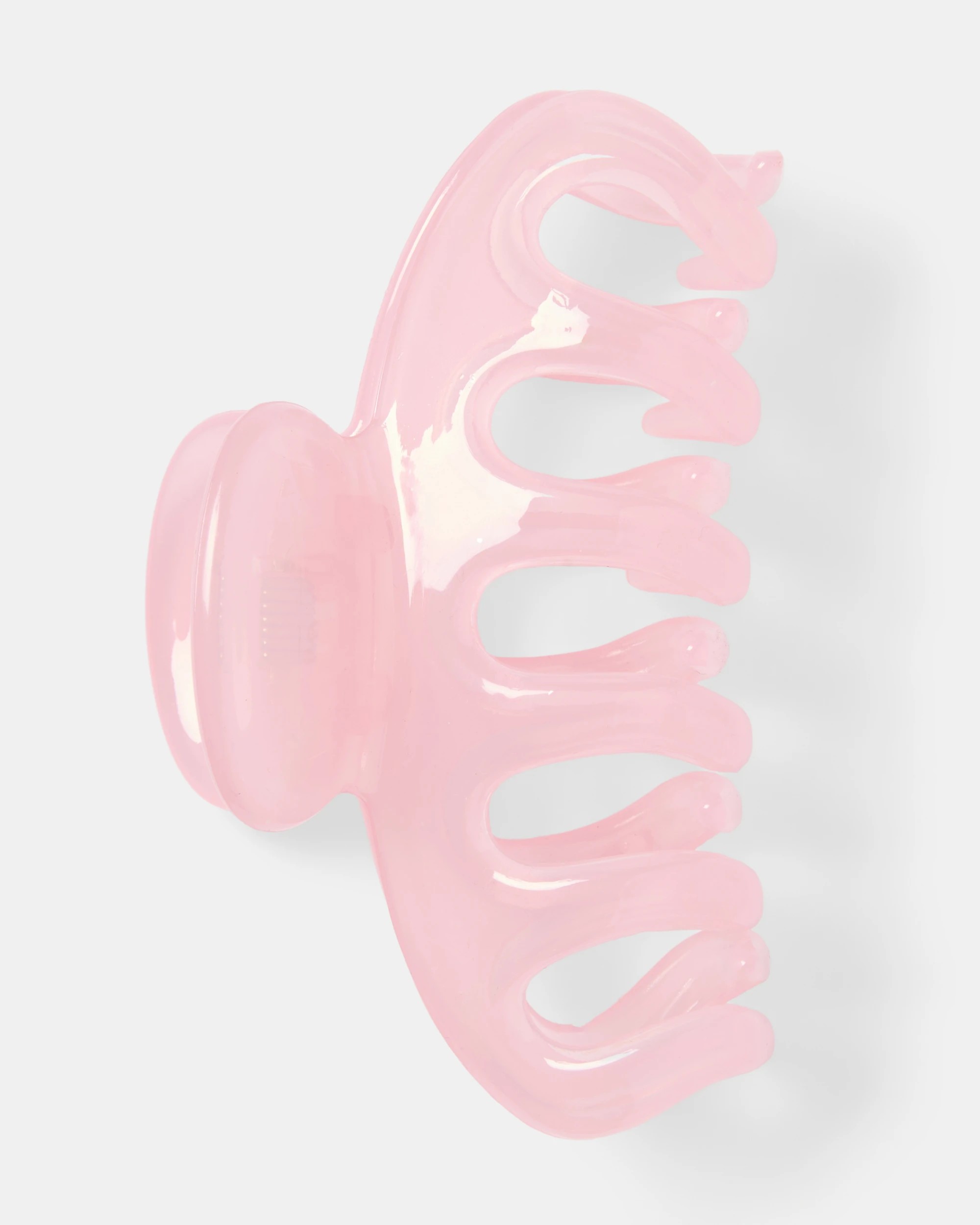 1 Pink Jelly Claw Hair Clip, 1 of 3
