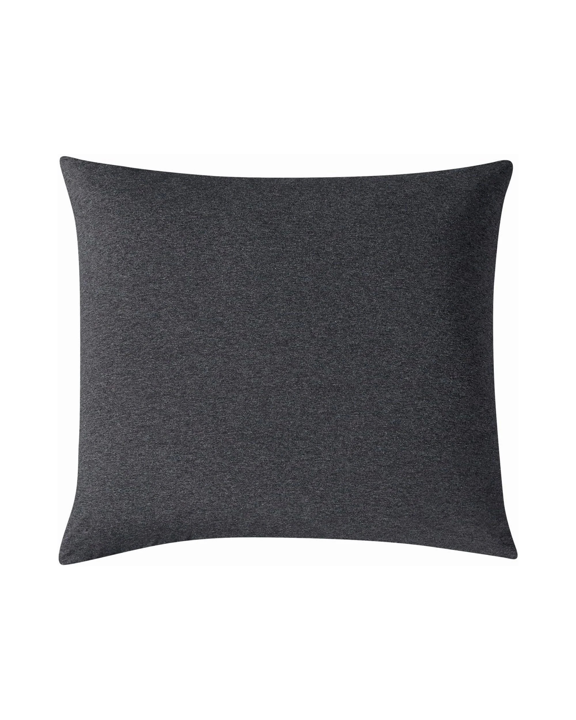 1 Gioia Casa Jersey Cotton European Pillowcase Soft Breathable Stretchy - Black, 1 of 1