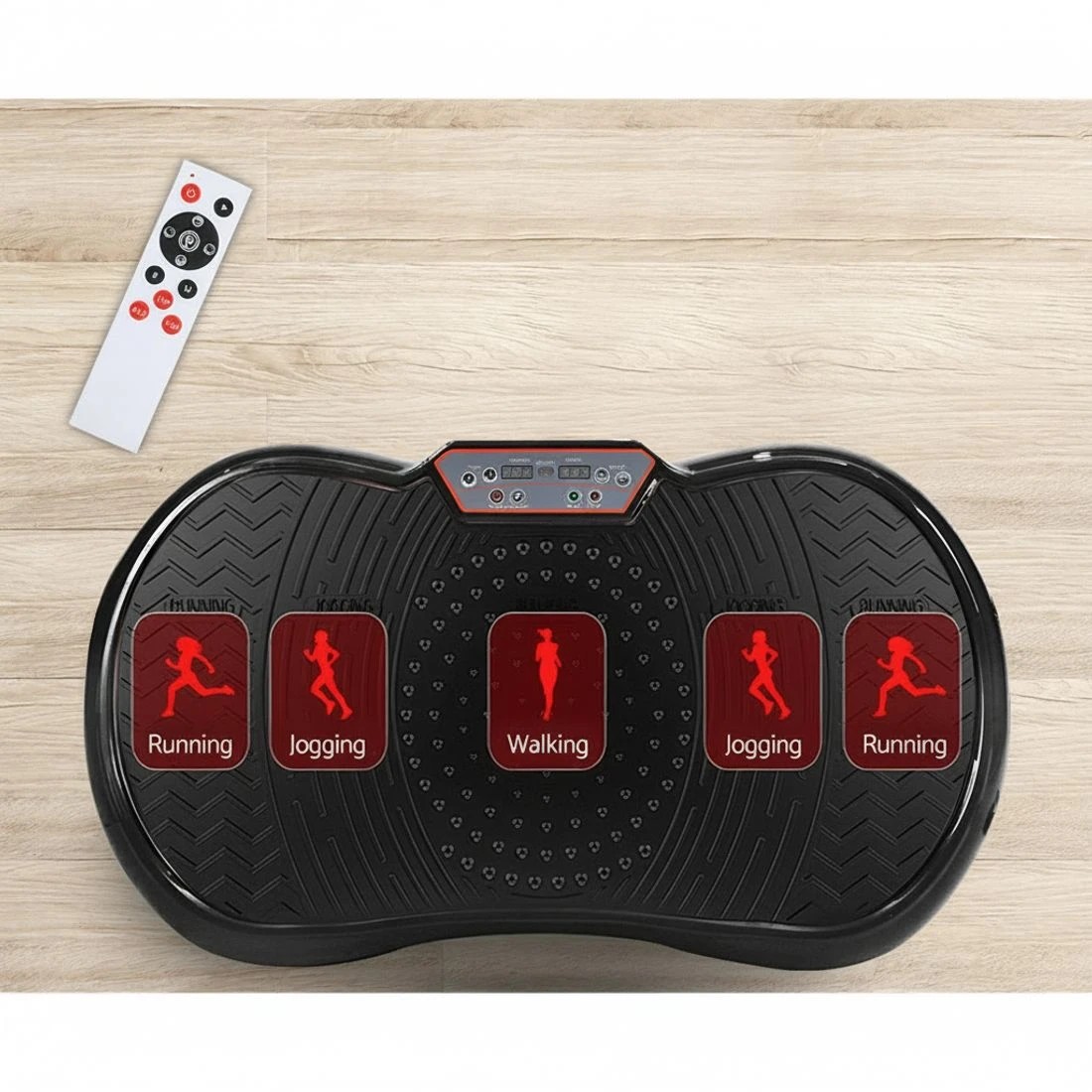 4 Everfit Vibration Machine Platform Vibrator Resistance Rope Home Fitness - Black, 4 of 9
