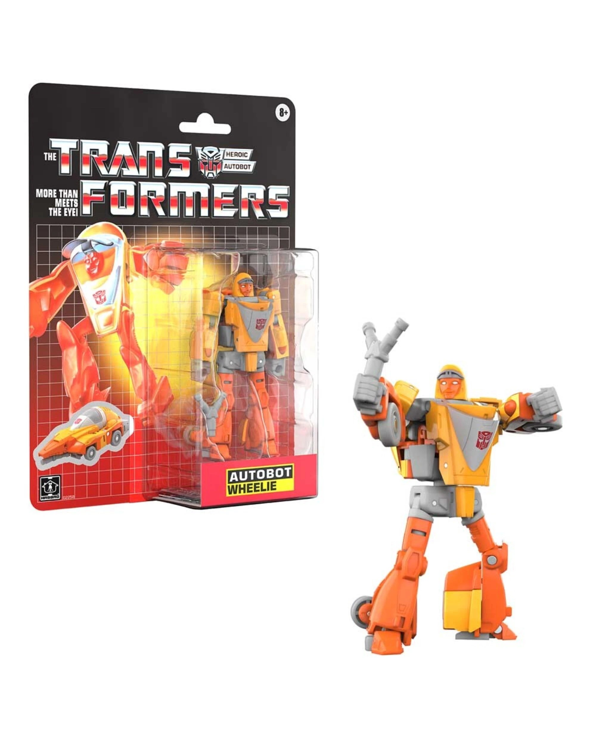 4 Transformers - G1 Autobot Wheelie Retro Action Figure, 4 of 4