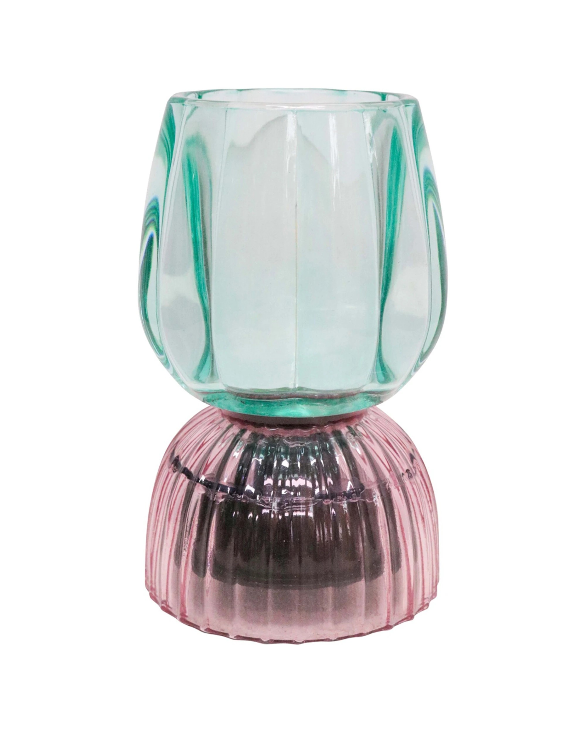 2 LVD Led Glass Home Room Bedside Lamp Light Tabletop Decor 13cm Tangarine - Green, 2 of 2