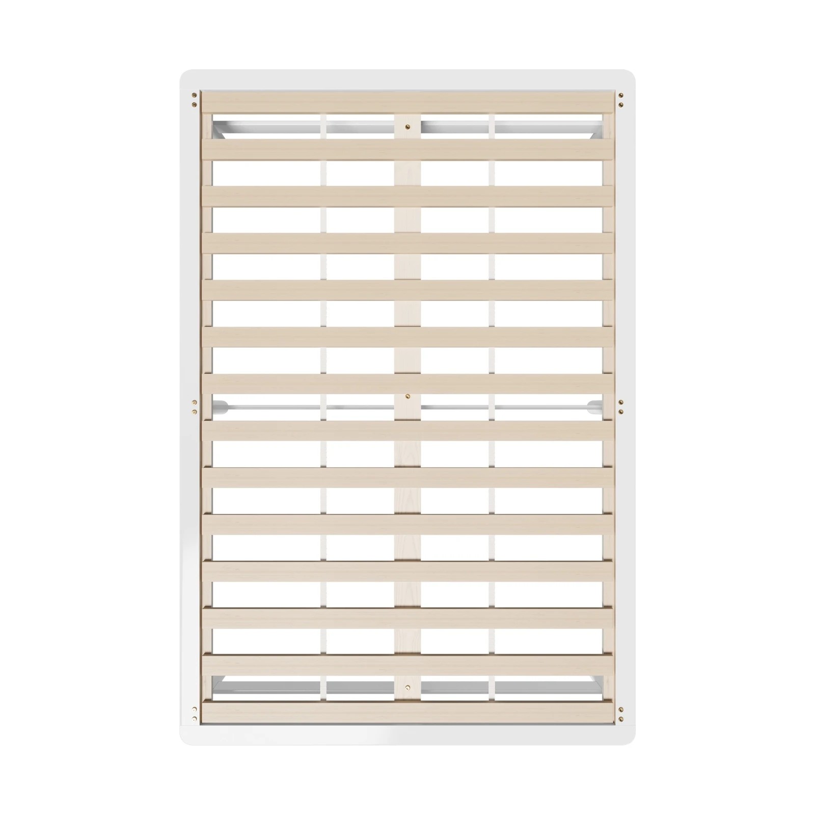 6 Oikiture Wooden Bed Frame Queen Size Beds Base Platform Solid Pine Timber
 - White, 6 of 10