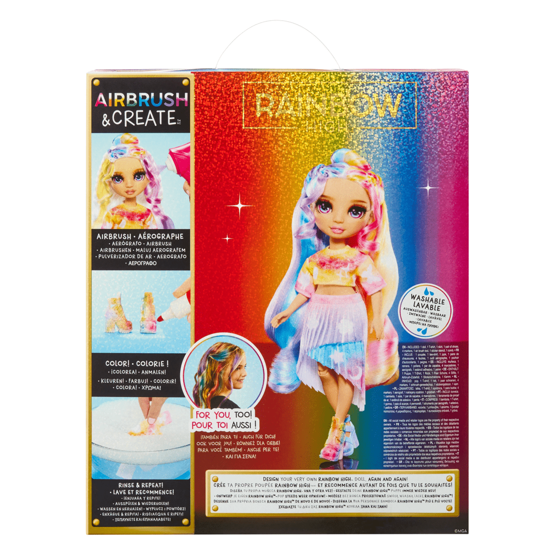 8 Rainbow High Air Brush & Create Fashion Doll, 8 of 8