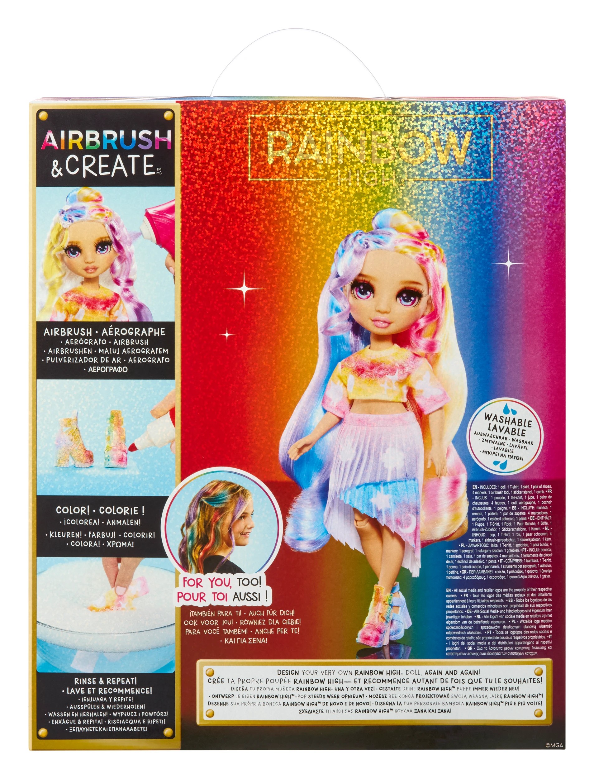 8 Rainbow High Air Brush & Create Fashion Doll, 8 of 8