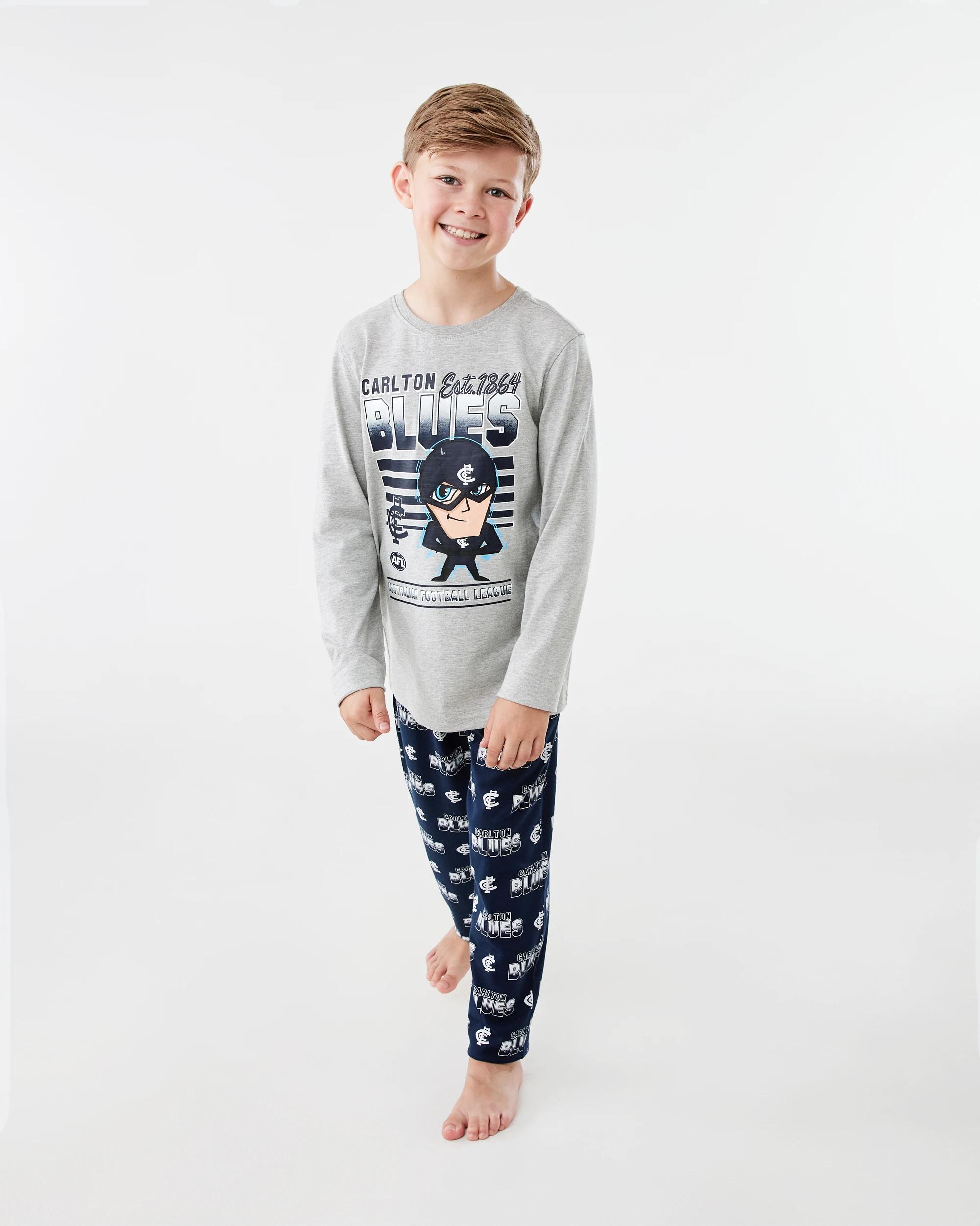 1 Official AFL Kids Pyjama Set Carlton, 1 of 6