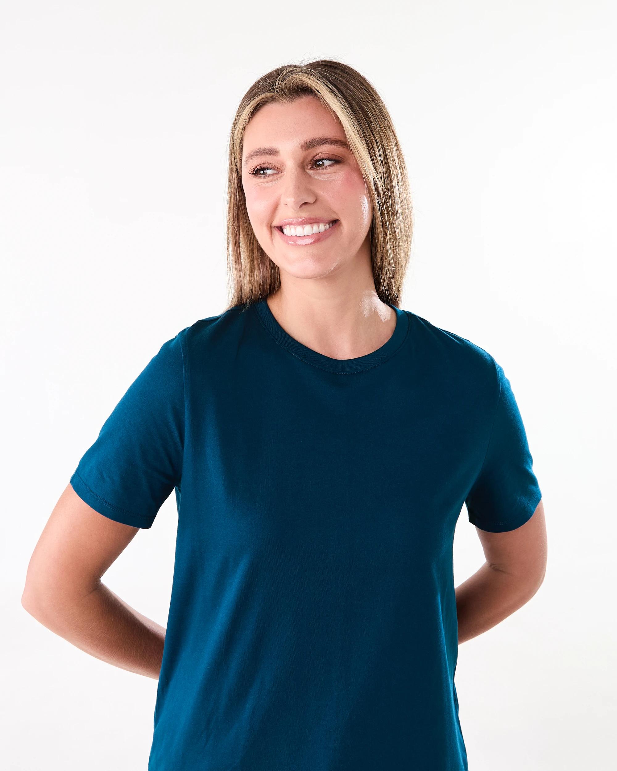 4 Short Sleeve Australian Cotton T-shirt Blu Ink, 4 of 6