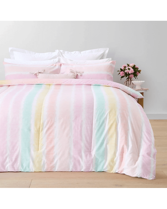 Ombre Cotton Rich Reversible Comforter Set - Double Bed