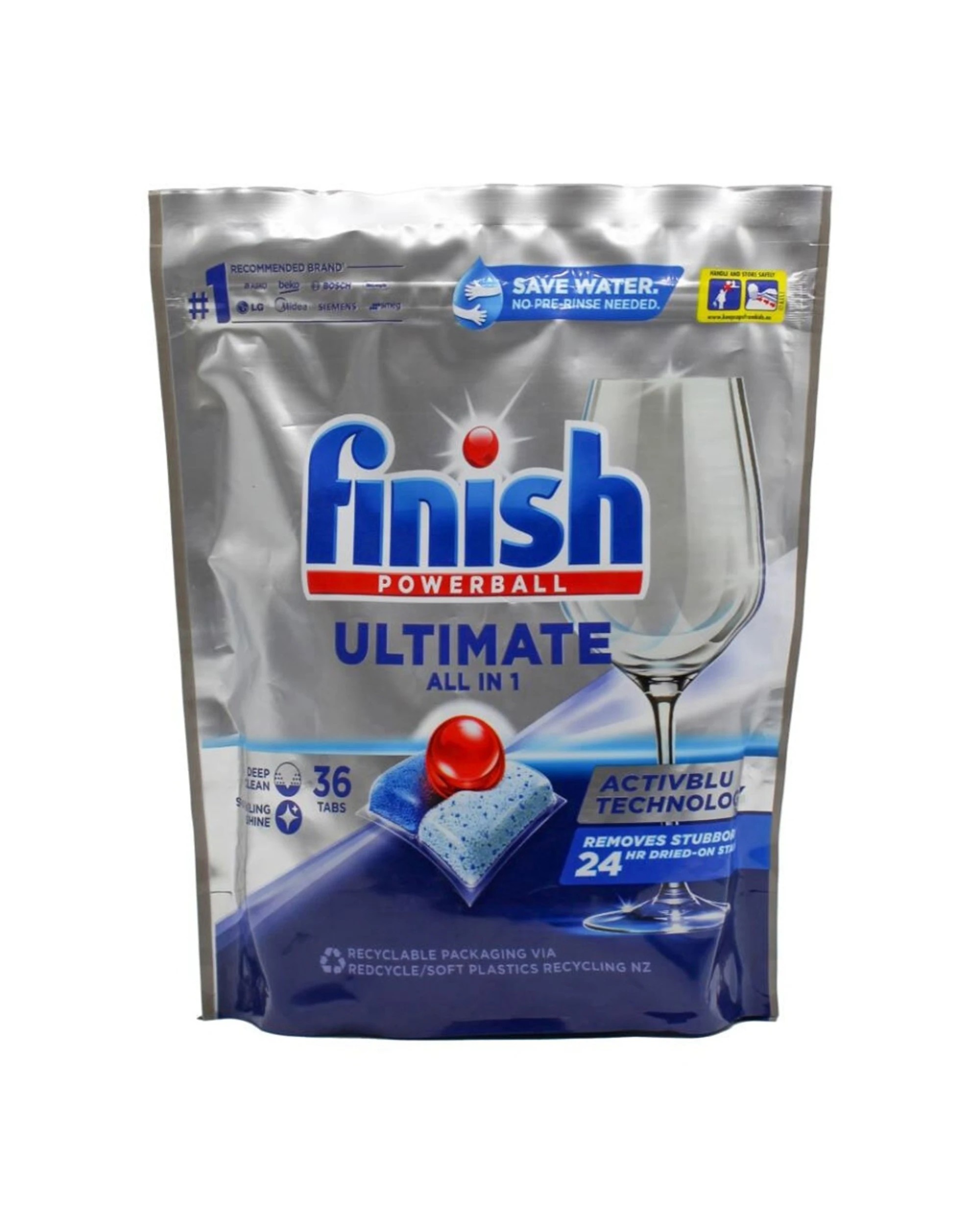 1 Finish 36pc Finish Powerball Ultimate All In 1 Dishwasher Tablets - Original, 1 of 3