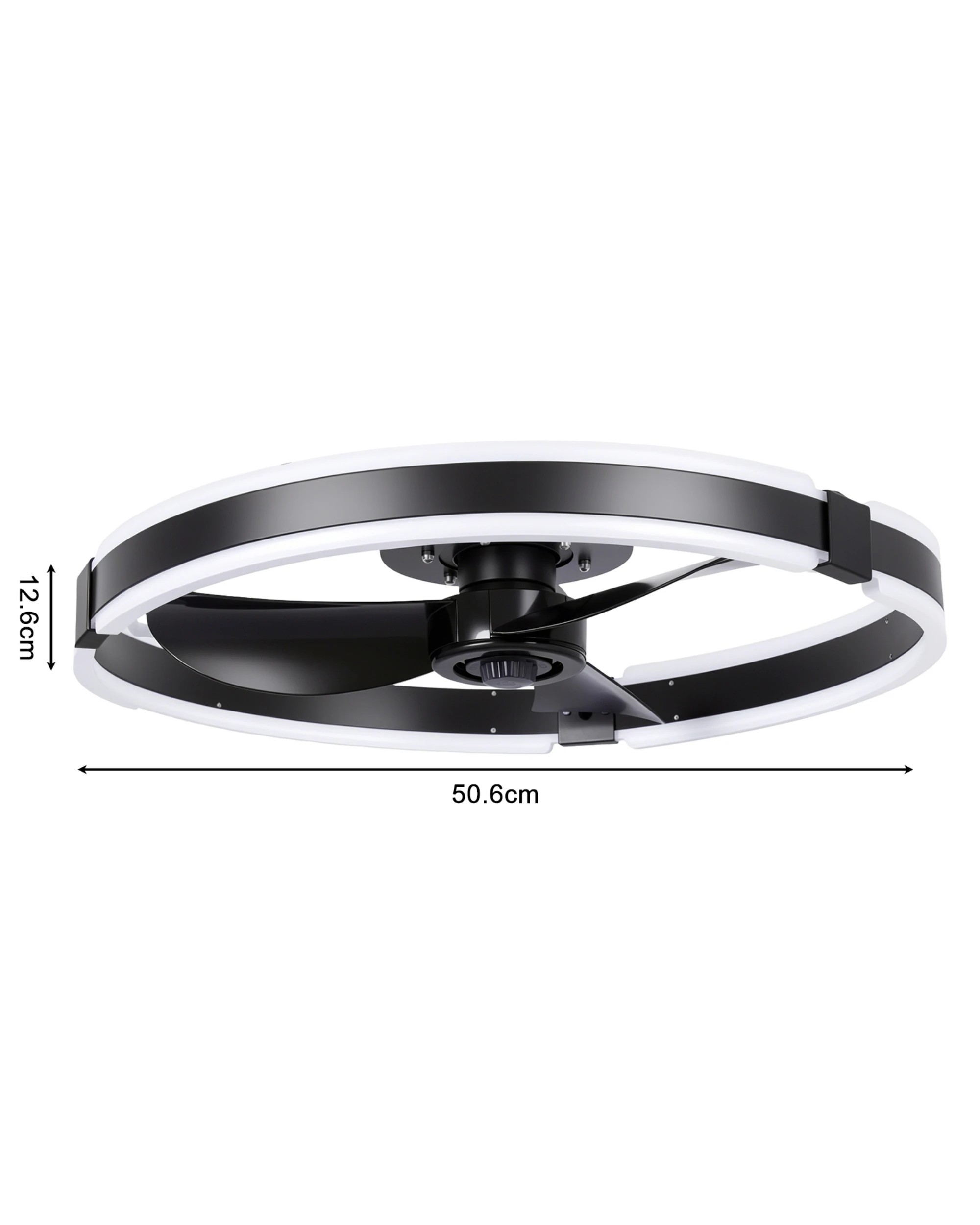 3 Yopower Smart RGB Ceiling Fan with Light, 50CM DC Motor Fan with 6 Speeds - Black, 3 of 6