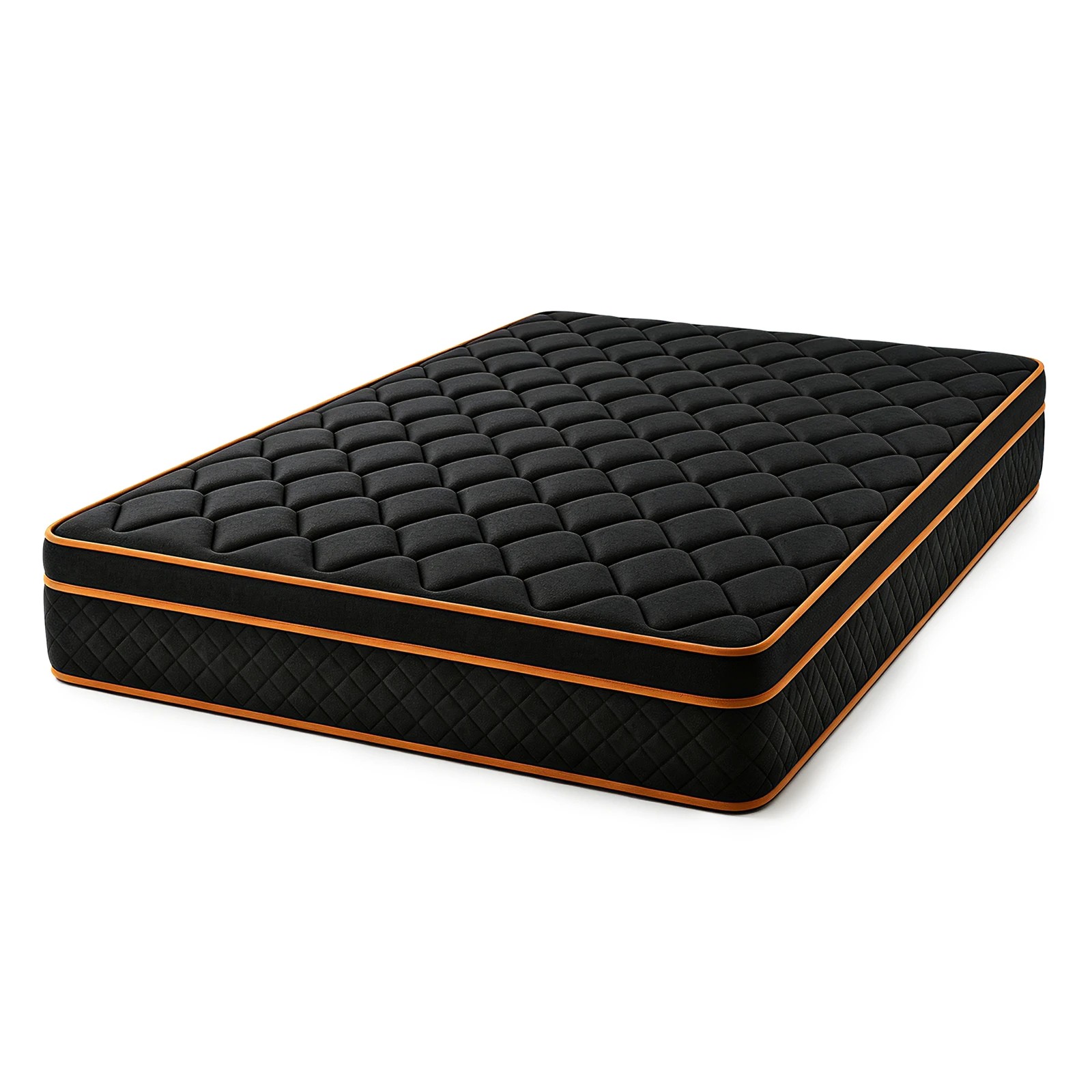 1 Advwin 30CM Hybrid Mattress with Memory Foam & Individual Pocket Springs Double Size - Black, 1 of 7