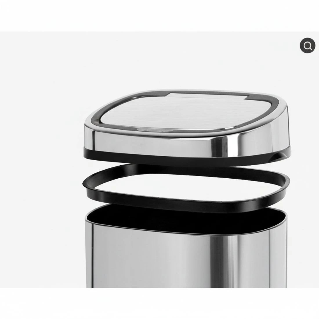 6 Devanti 68L Motion Sensor Bin Rubbish Automatic - Silver, 6 of 7