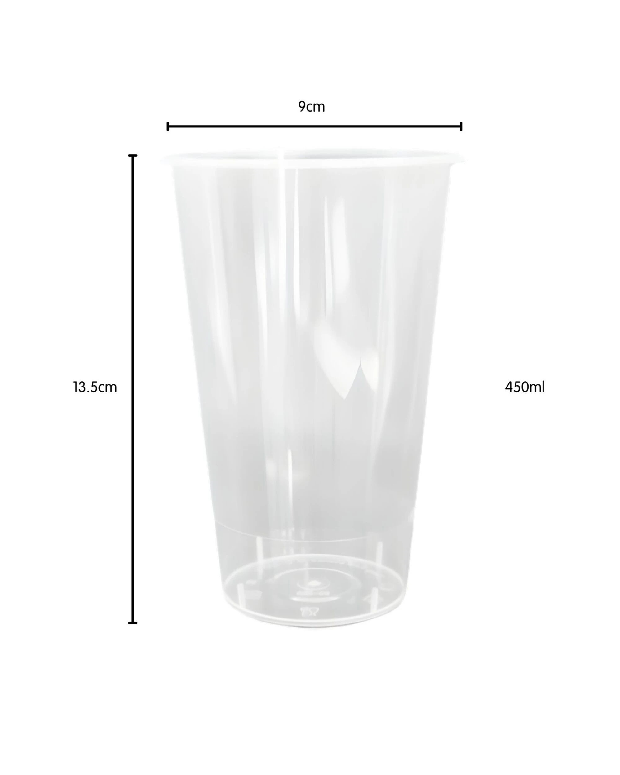 2 Partyware Everyday Home Frosted Reusable Cups 450ml Pack of 15 - Clear, 2 of 4
