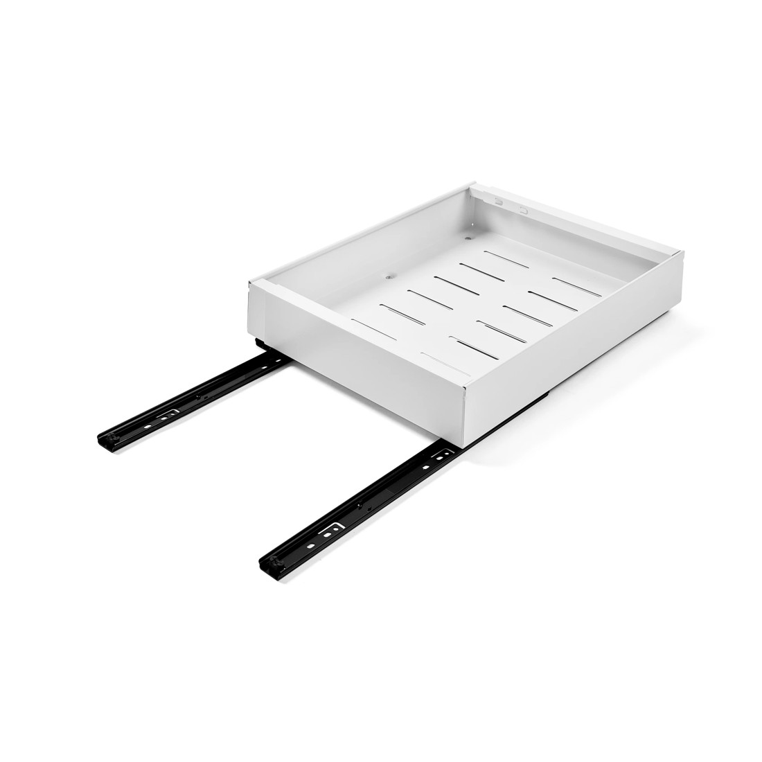 8 Expandable White Pull-Out Cabinet Drawer, 8 of 10