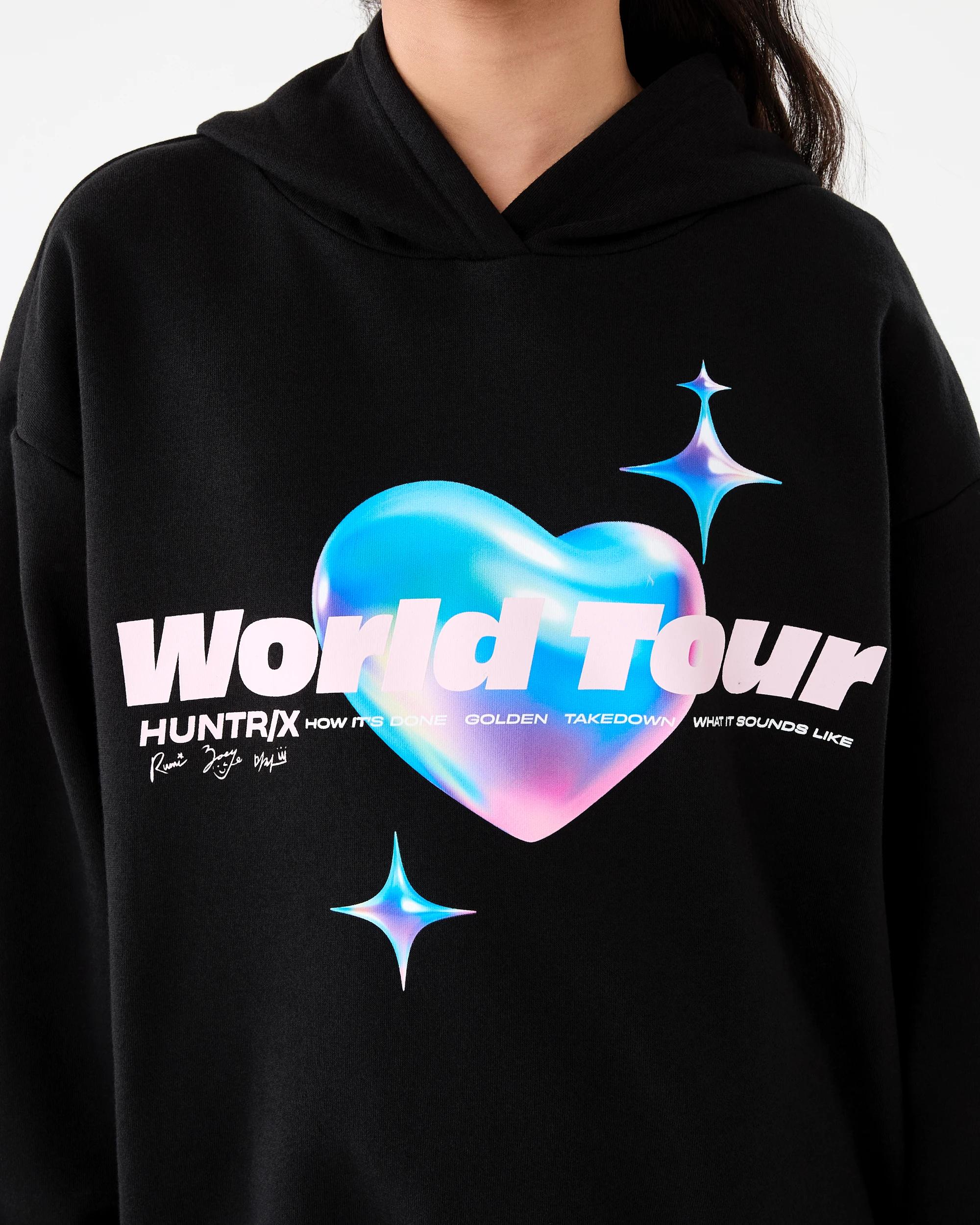 4 KPop Demon Hunters License Oversized Hoodie Black Dh, 4 of 8