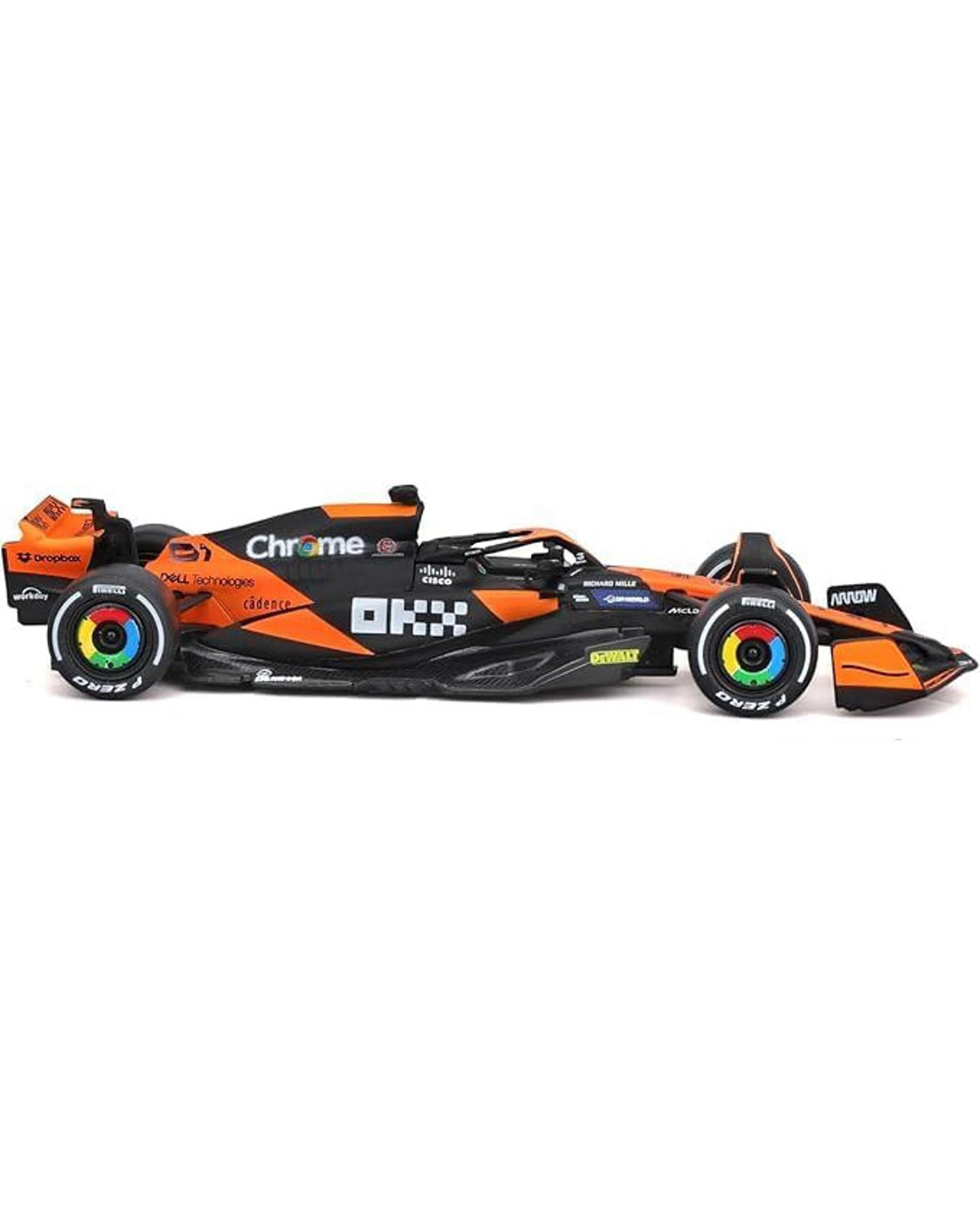 4 Bburago Formula Racing 2024 F-1 McLaren MCL38 #81 Oscar Piastri 1:43 Scale Diecast Vehicle, 4 of 6