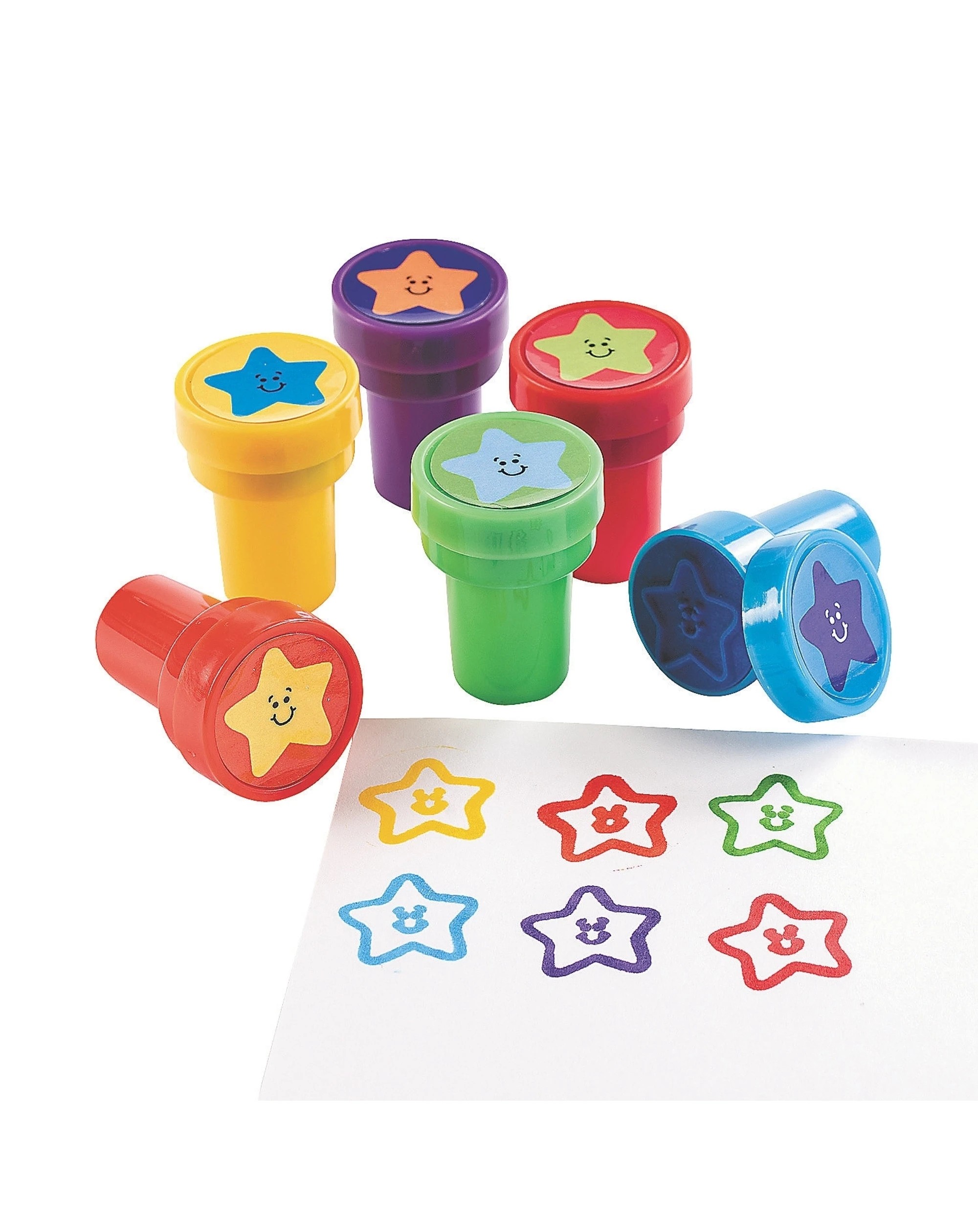 1 Partyrama Star Stamps Pack of 6, 1 of 1