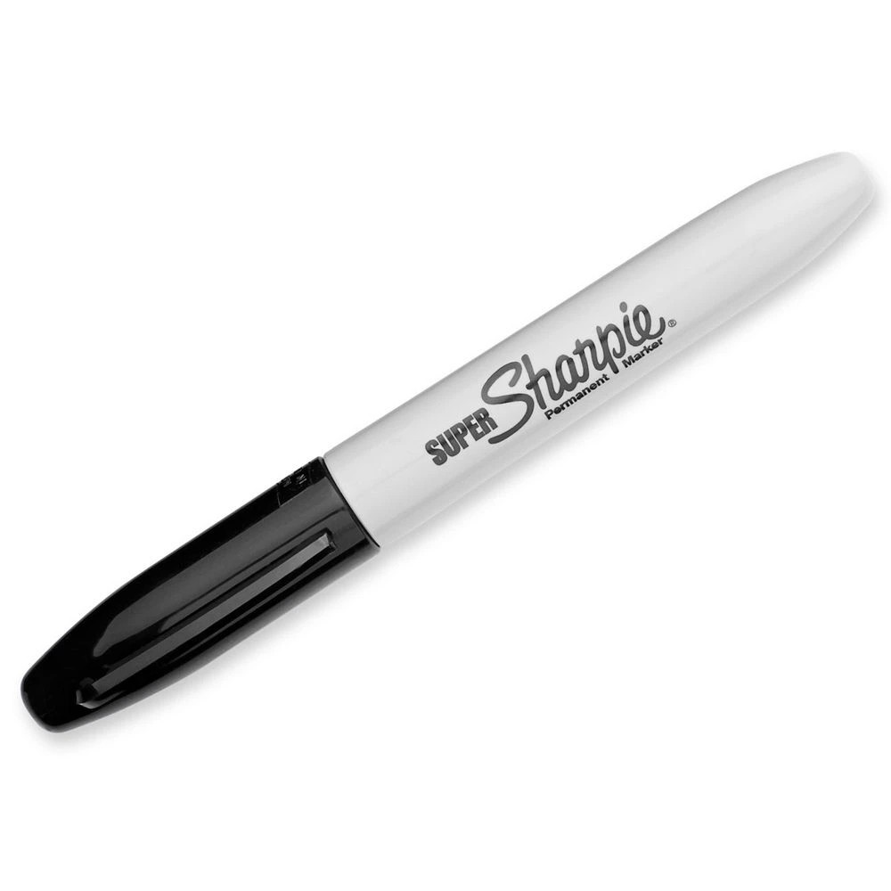 4 Sharpie Super Permanent Markers Black 12 Pack, 4 of 5