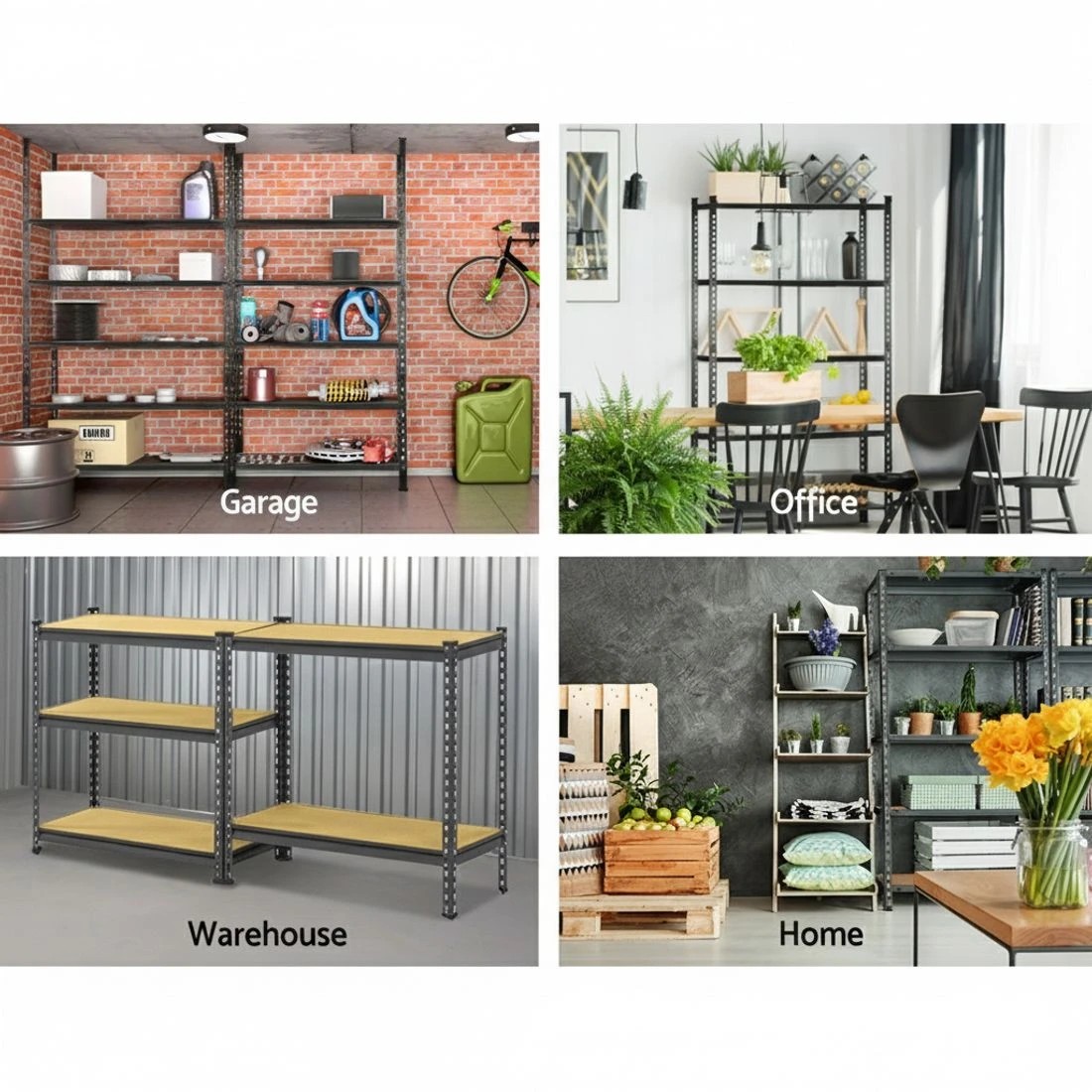 4 Giantz 3x1.8M Garage Shelving Warehouse Rack Pallet Racking Storage Steel - Multi, 4 of 4