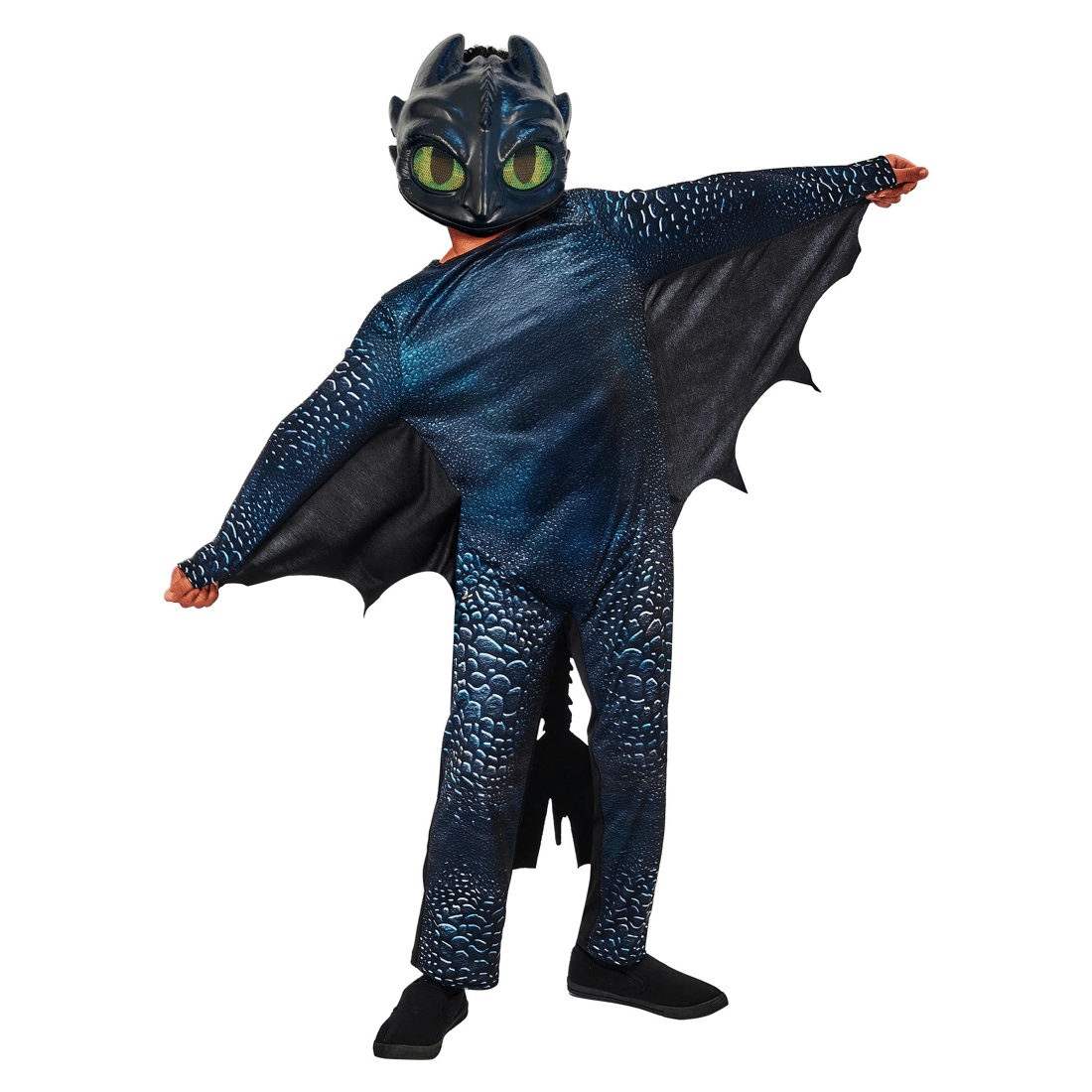 1 How To Train Your Dragon - Toothless Night Fury Kids Costume - Ages 3-5 years - Blue, 1 of 1