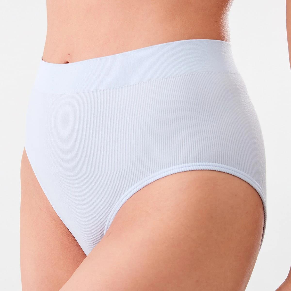 5 3 Pack Rib Seamfree Full Briefs SACHET PINK, SOFT CLAY, HALOGEN BLUE, 5 of 7