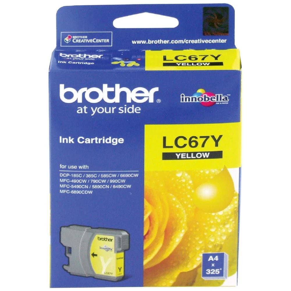 1 Brother LC 67 Ink Cartridge Yellow, 1 of 2