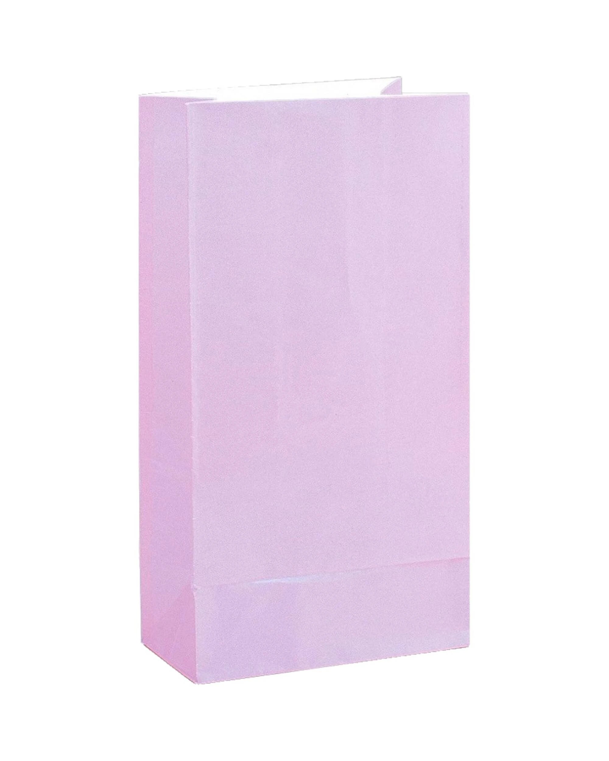 1 Unique Lavender Paper Party Bags Pack of 12 - Purple, 1 of 2
