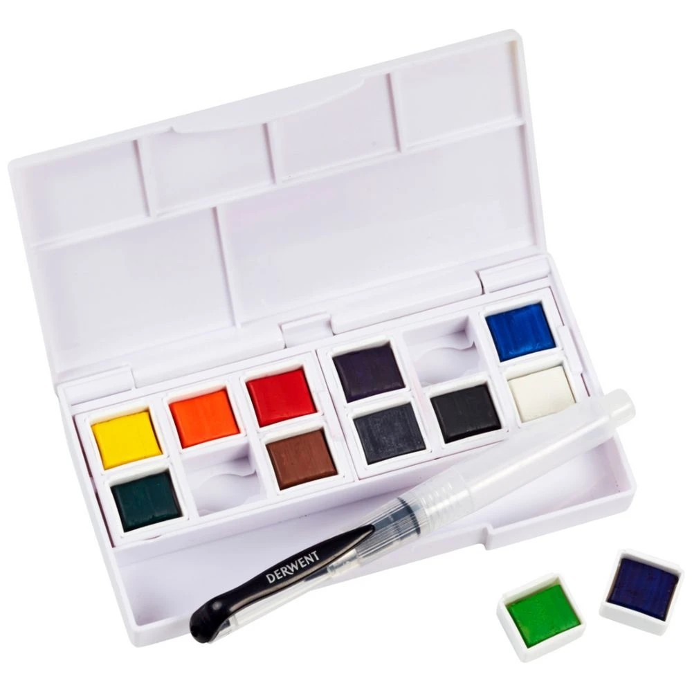 3 Derwent Watercolour Paint Pan 12 Pack, 3 of 6