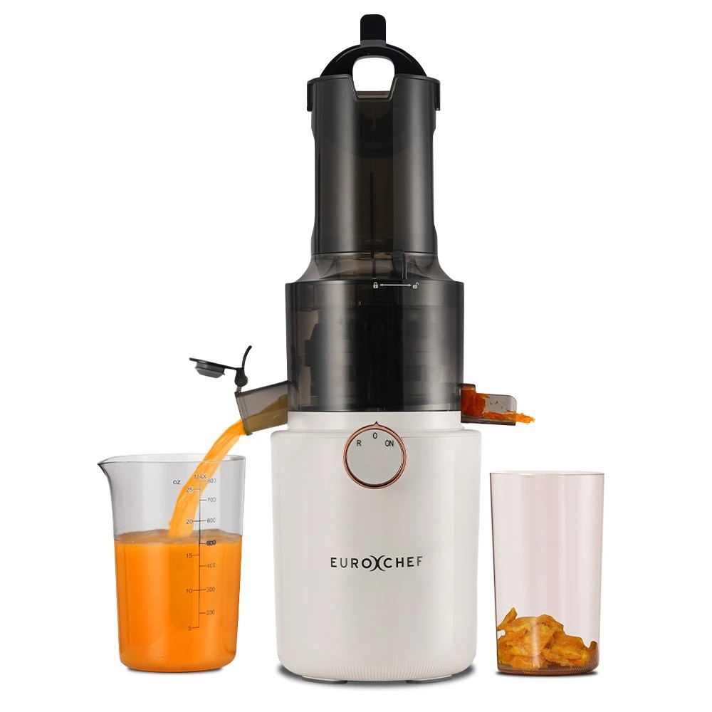 1 EuroChef 200W Cold Press Slow Juicer Machine - White, 1 of 1