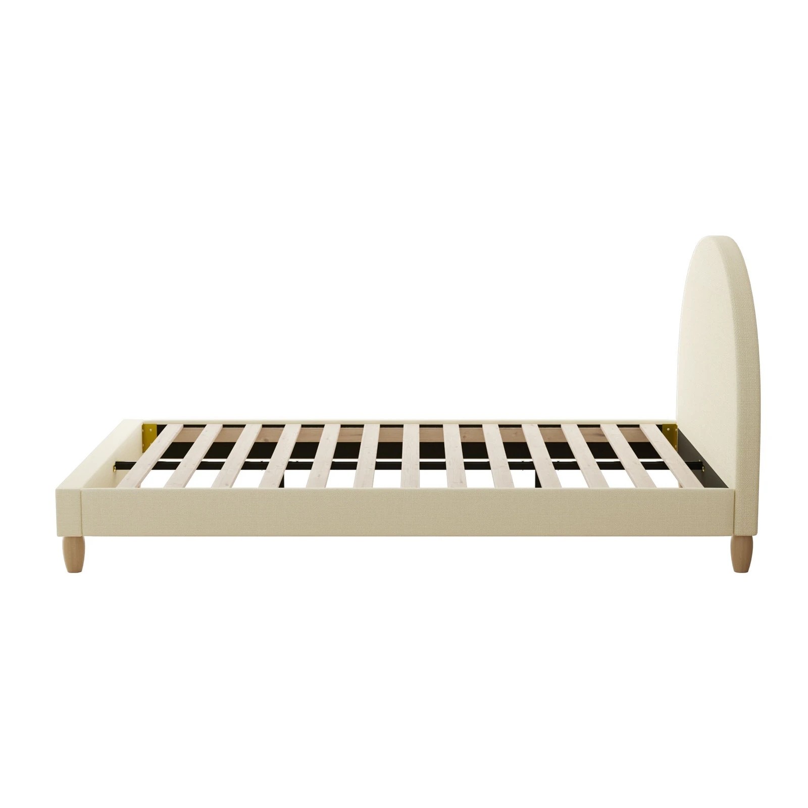 9 Oikiture Queen Bed Frame Arched Beds Platform
 - Beige, 9 of 10
