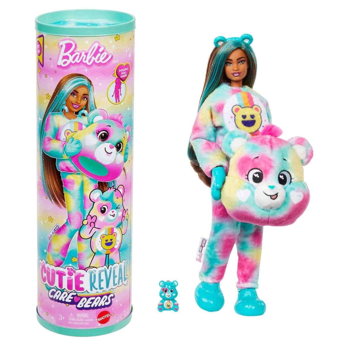 3 Barbie Cutie Reveal Care Bears Doll Playset - Assorted, 3 of 7