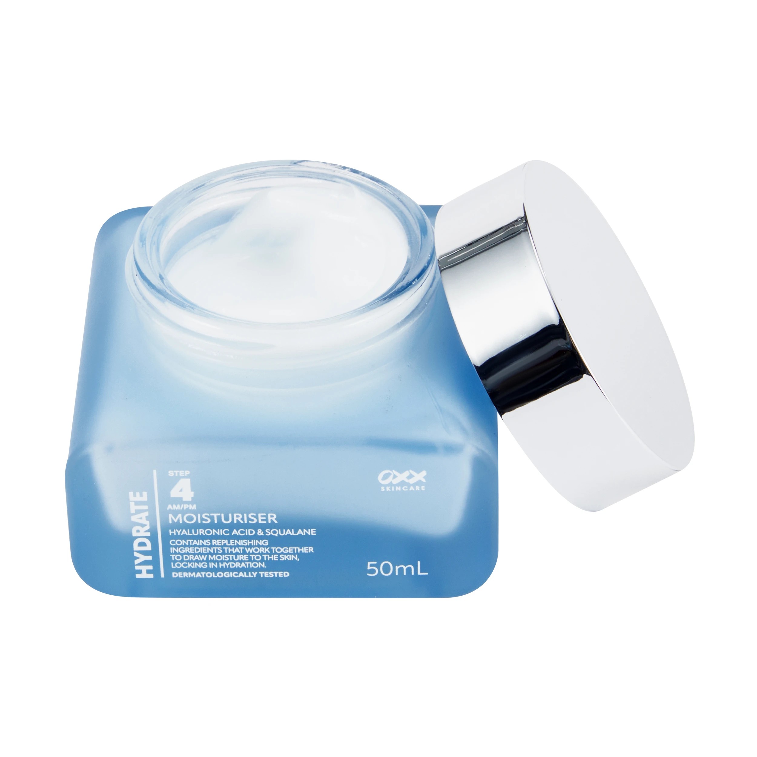 2 OXX Skincare Step 4 AM/PM Hydrate Moisturiser 50ml - Hyaluronic Acid and Squalane, 2 of 3