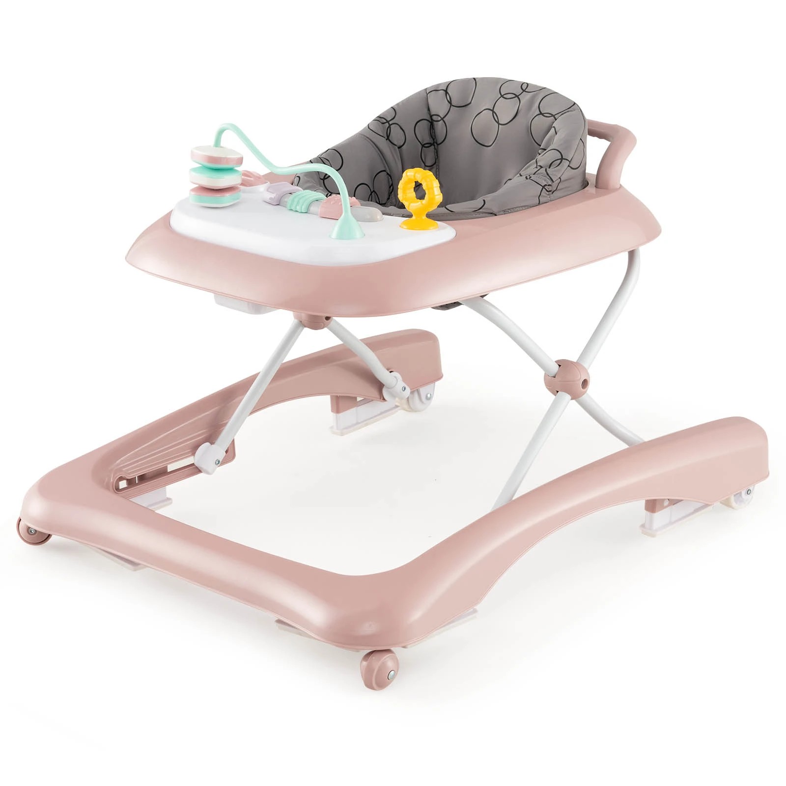 1 Costway 3-in-1 Baby Walker Foldable Ride-on Toy, 1 of 3