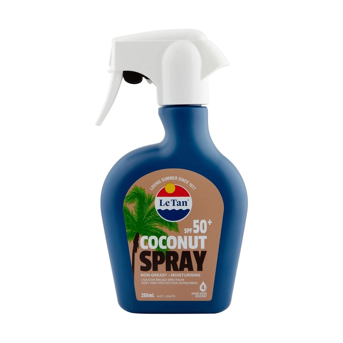 1 Le Tan SPF 50+ Coconut Spray Sunscreen 250ml, 1 of 1