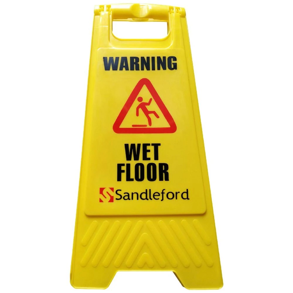 1 Wet Floor A-Frame Sign Yellow, 1 of 1