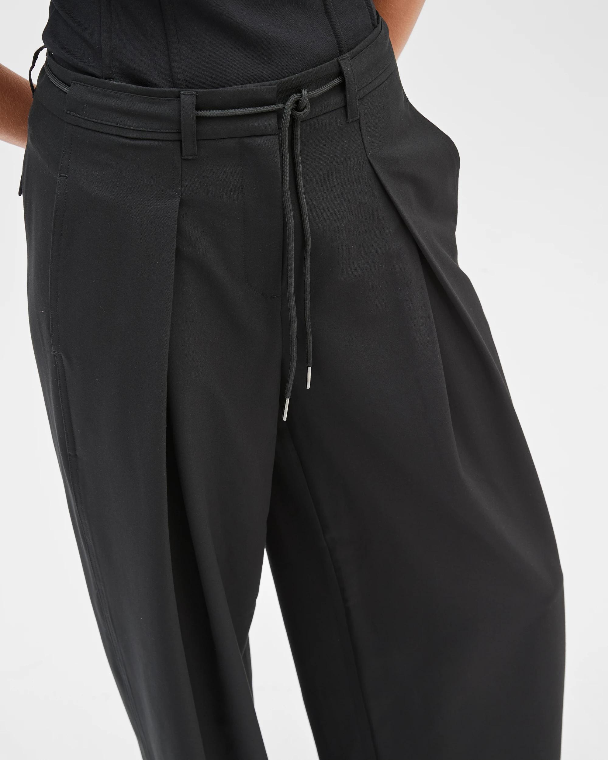 4 Preview Wide Barrel Leg Pants BLACK, 4 of 8