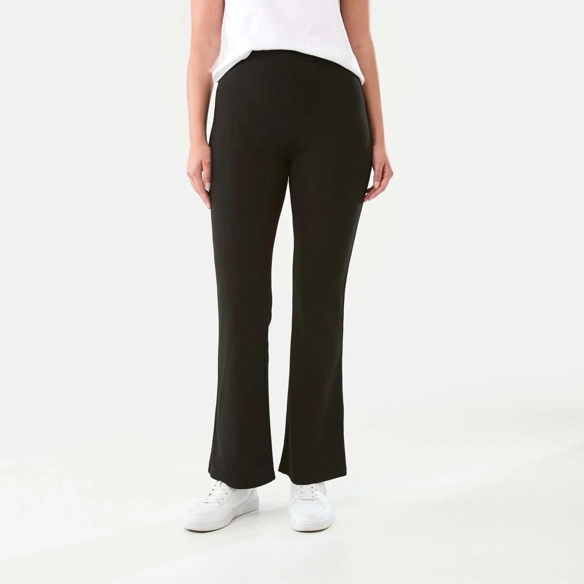 1 Flared Pull-on Pants Black, 1 of 5