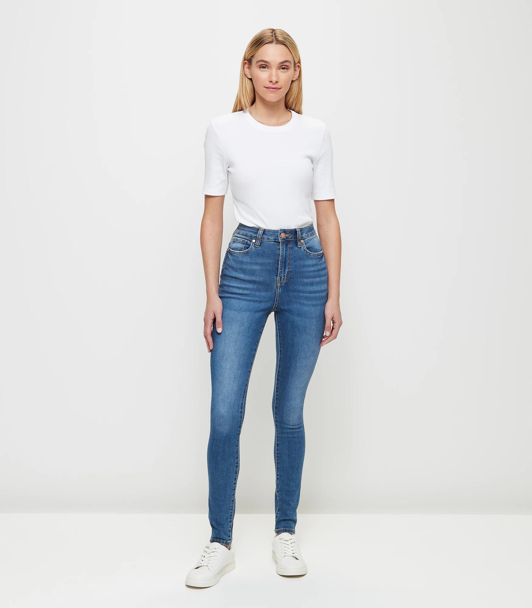 2 Target Sophie Skinny High Rise Full Length Denim Jeans MID WASH, 2 of 9
