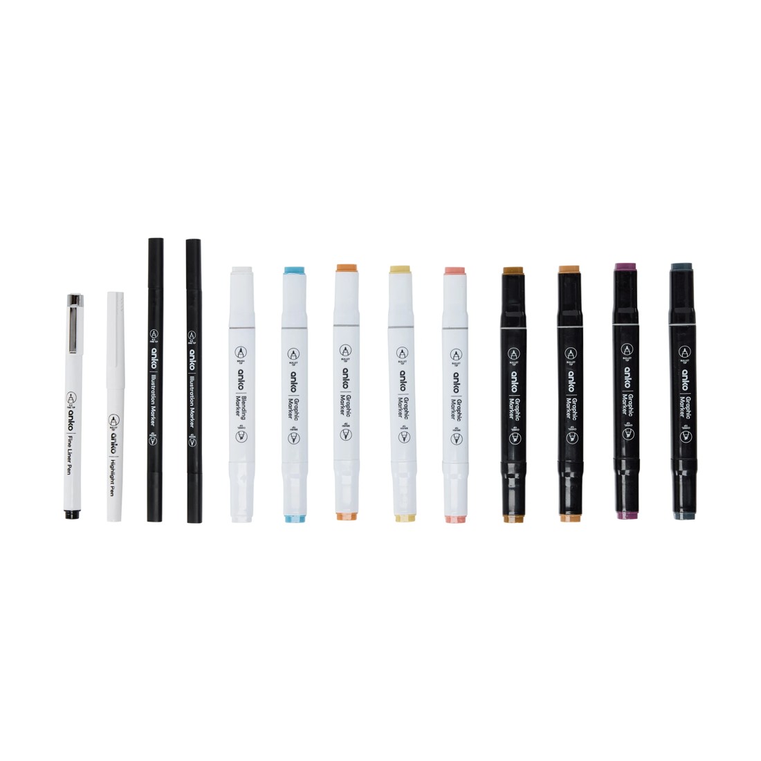 2 13 Pack Manga Drawing Set - Blue, 2 of 7