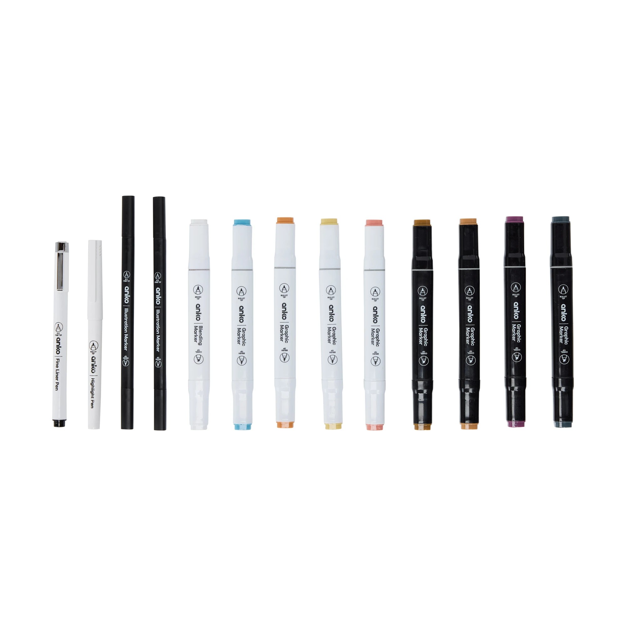 3 13 Pack Manga Drawing Set - Blue, 3 of 8
