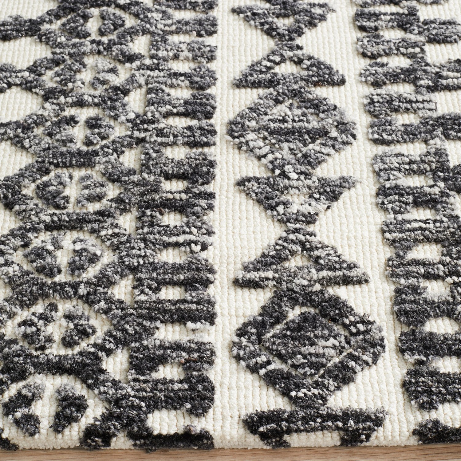 5 Common Ground Rugs Klara 363 280x190cm - Large Hand Loomed Floor Rug - Charcoal, 5 of 7