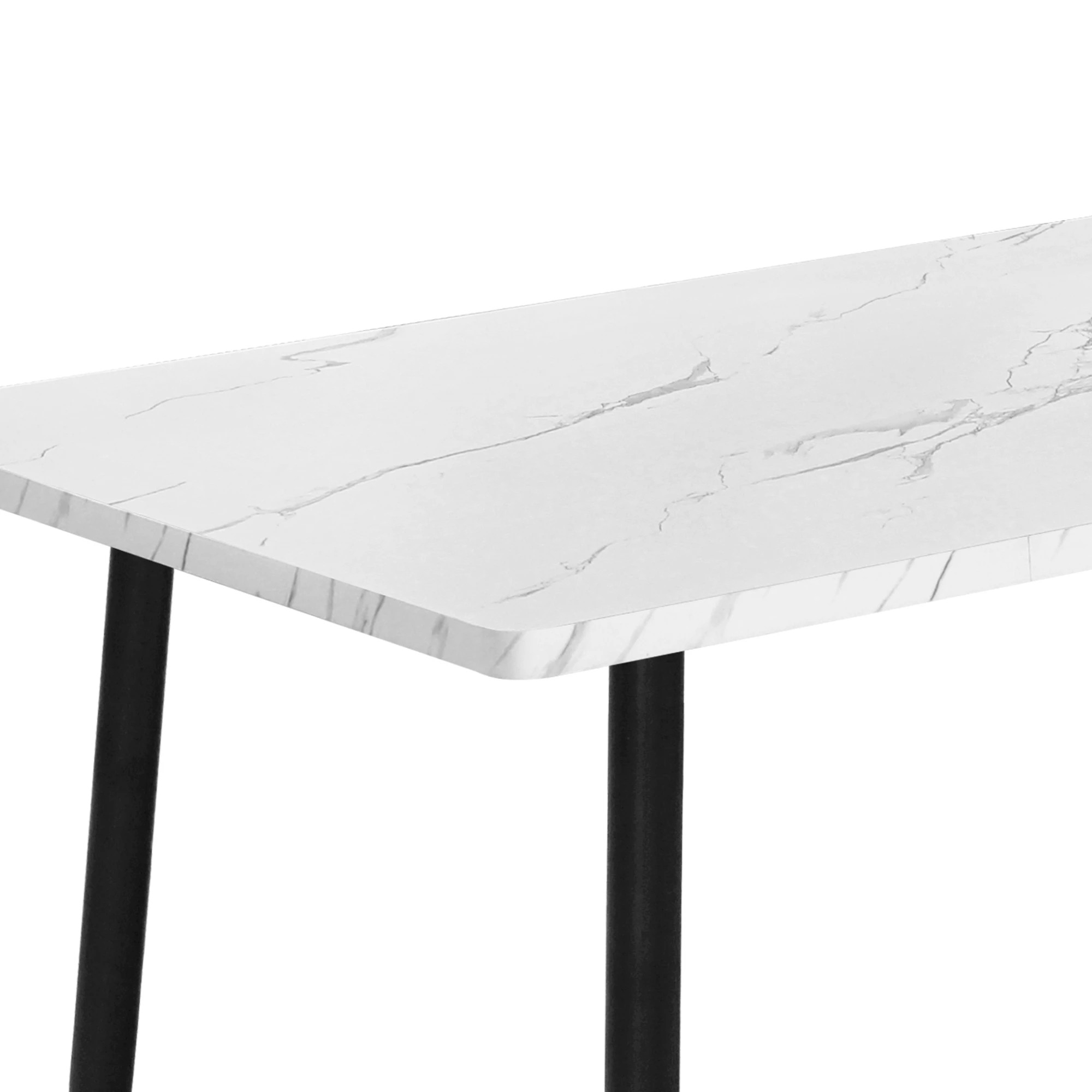 4 Levede Levede Marble Dining Table 150cm White, 4 of 6
