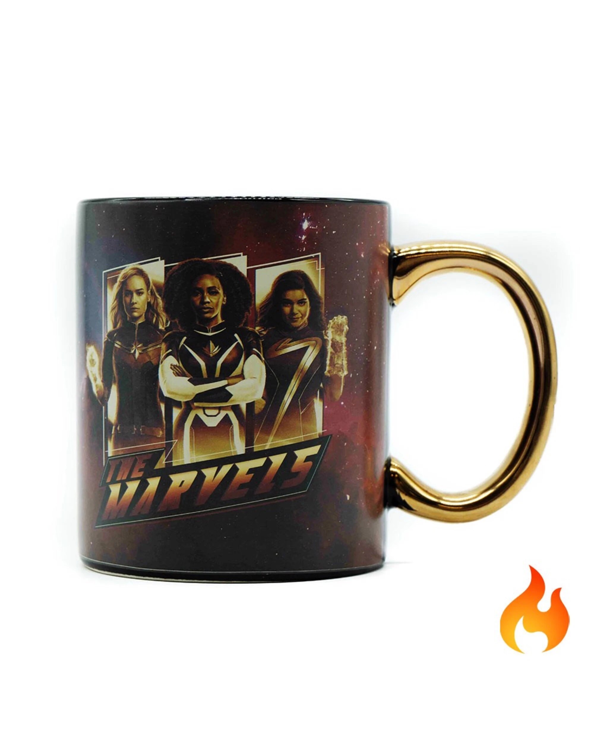 3 Marvel - The Marvels & Logo Heat Change Mug - Black, 3 of 3