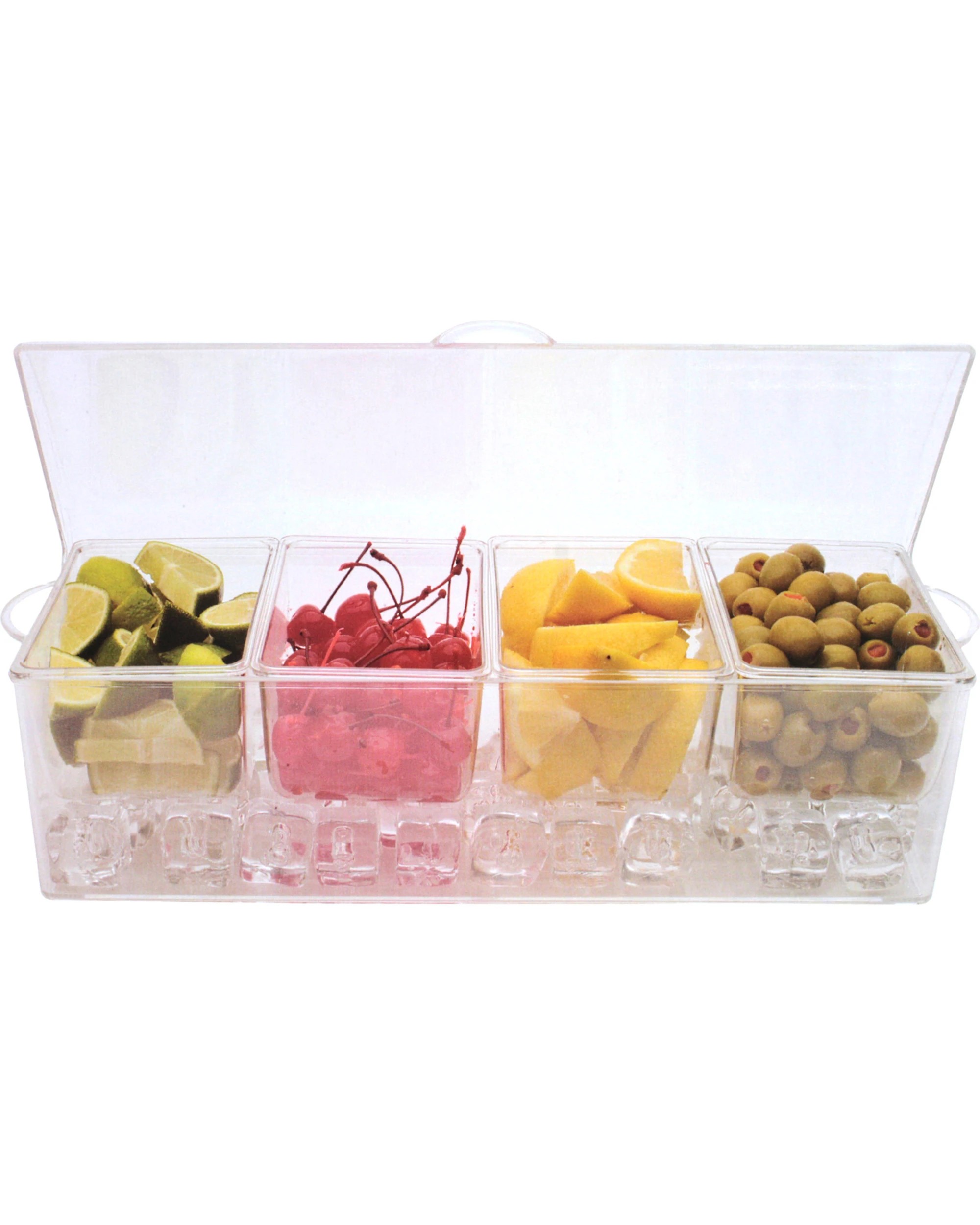 2 Lemon & Lime Lemon & Lime Crystal Chilled Serving Box With Flip Lid, 2 of 5