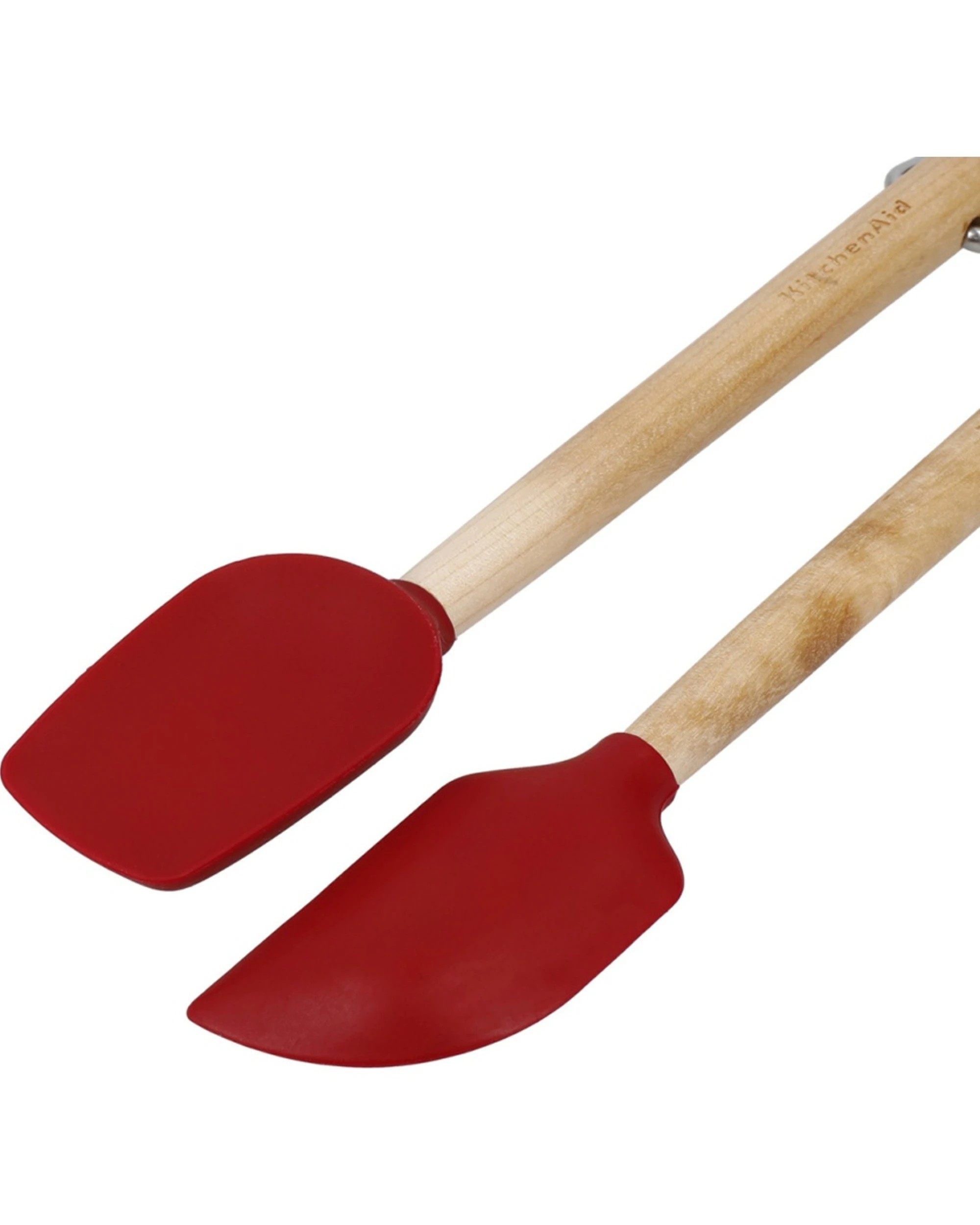 5 KitchenAid 2pc Mini Birchwood Kitchen Spatula Tool Set - Red, 5 of 6