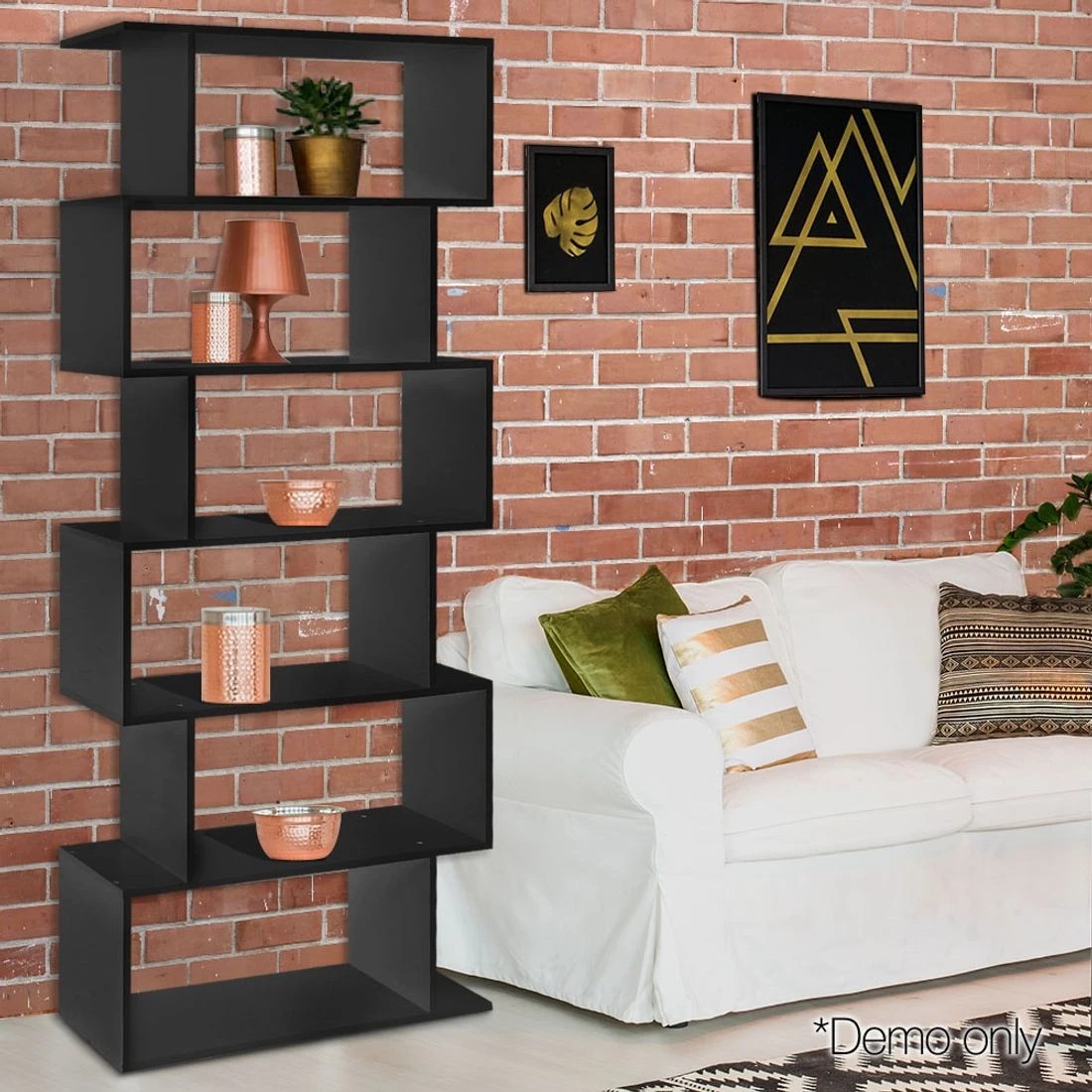 10 Artiss Bookshelf 6 Tiers - Black, 10 of 10