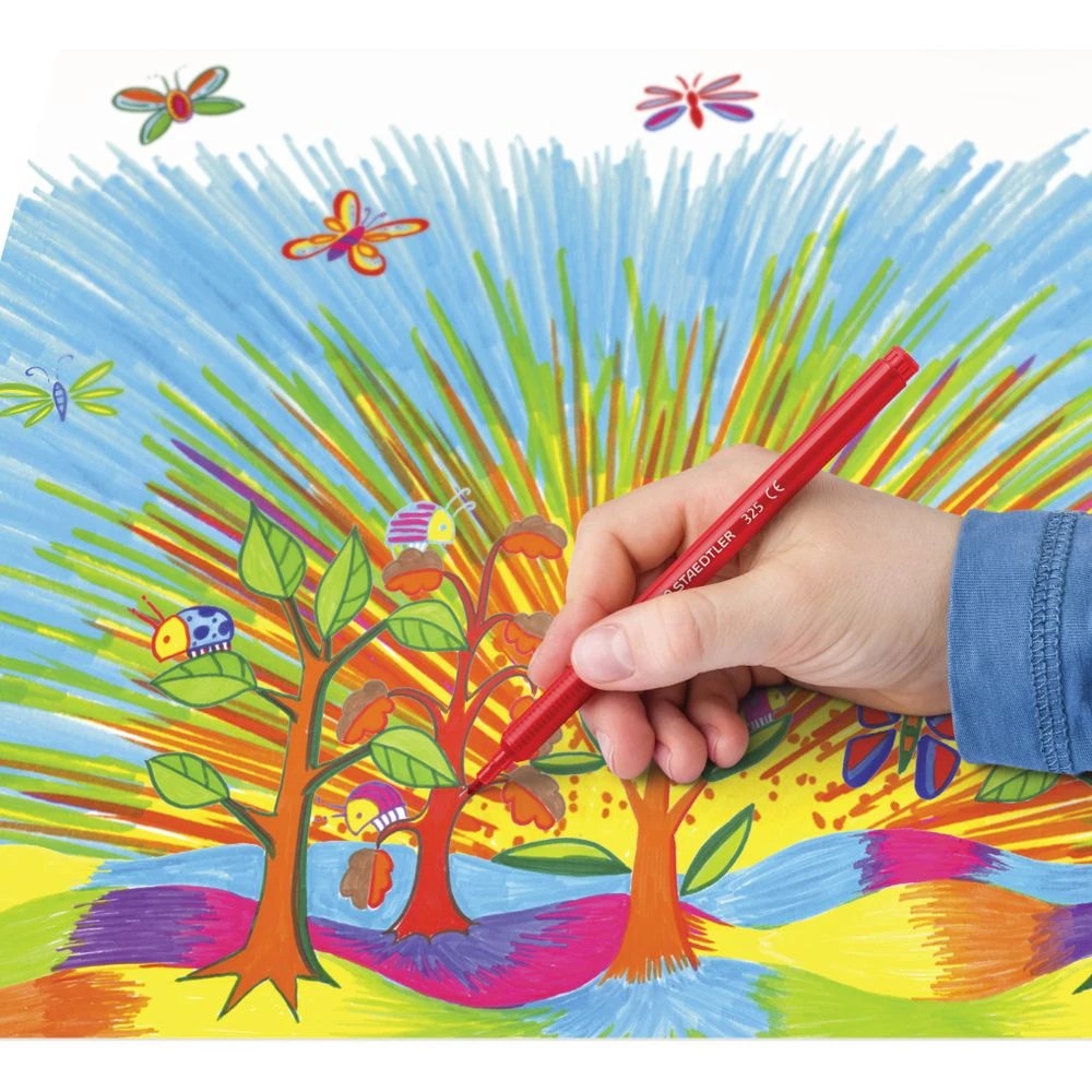 6 Staedtler Noris Coloured Fibre Tip Markers 12 Pack, 6 of 6